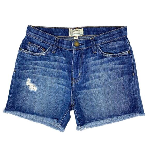 Current/Elliott The Vintage Straight Cut-Off Jean Shorts 26 - Picture 1 of 13